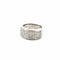 Bague 55 Bague en or blanc pavage de diamants princesses 58 Facettes