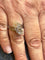 Bague ancienne en platine et diamants