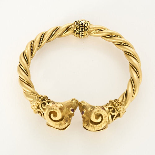 Bracelet ILIAS - LALAOUNIS - Bracelet"Béliers" en or jaune 18K 58 Facettes SQU3595