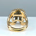 Bague Importante bague or jaune sertie de 33 diamants, vers 1960 58 Facettes AB391