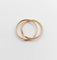 Bague 53 Alliance victorienne jumelée en or rose 18k (circa 1880) 58 Facettes A06538