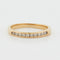 Bague 51 DEMI ALLIANCE EN OR 18 CARATS 58 Facettes RÉF 1005/18
