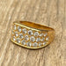 Bague 54 BUCHERER - Bague or jaune diamants 58 Facettes 312