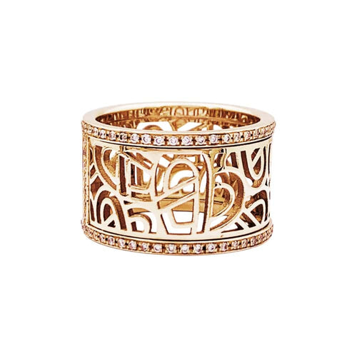 Bague 48 Bague Poiray, "Coeur Fil", or rose et diamants. 58 Facettes 35190