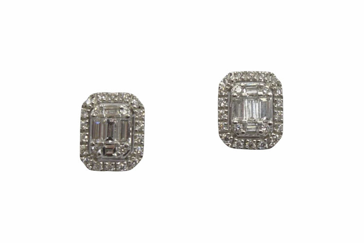 Boucles d'oreilles Puces d'oreilles or et diamants 0,36 ct 58 Facettes 00019201
