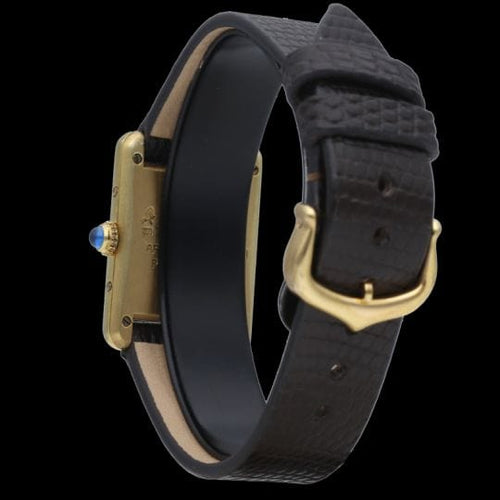 Montre Cartier Montre Tank Vermeil 58 Facettes MT42590