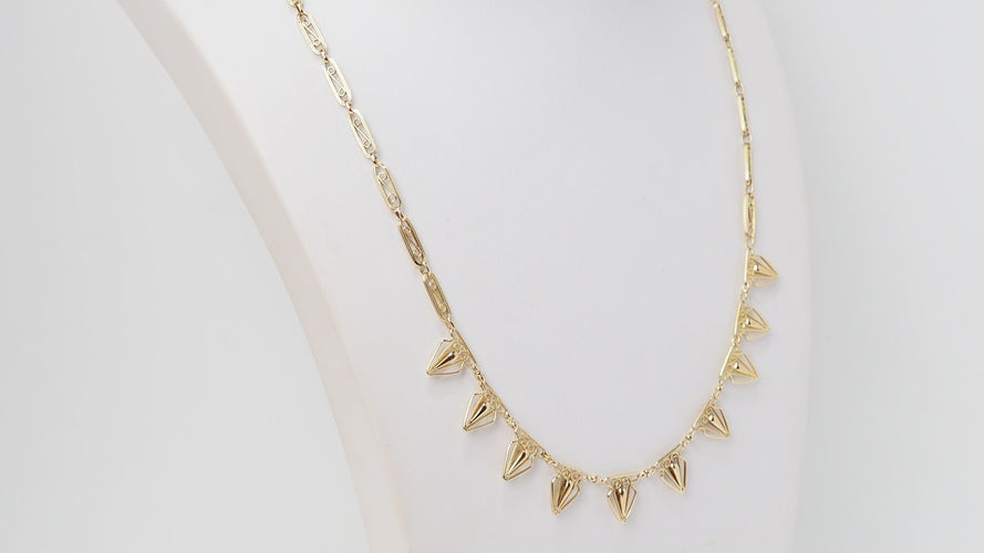 Collier 44cm Collier draperie en or jaune 58 Facettes 32347