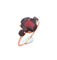 Bague grenats or rose 18 K