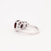 Bague 52 Bague style Art Déco or blanc, rubis et diamants 58 Facettes AB22