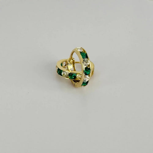 Boucles d'oreilles Boucles d'oreilles vintage en or jaune, émeraudes et diamants 58 Facettes 2509006