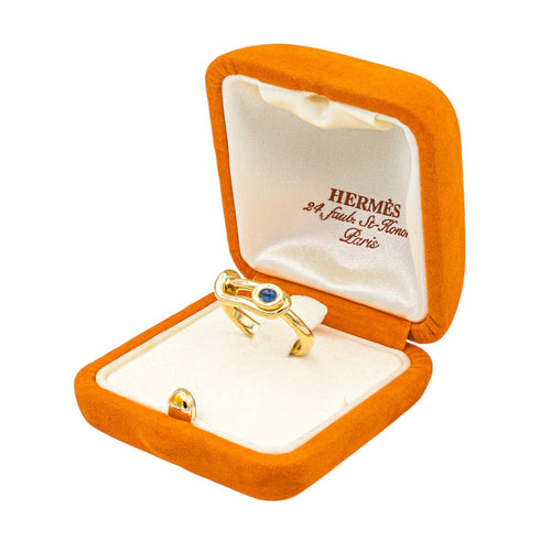 Bague 56 Hermès Bague  Or jaune Saphir 58 Facettes 4250493CN