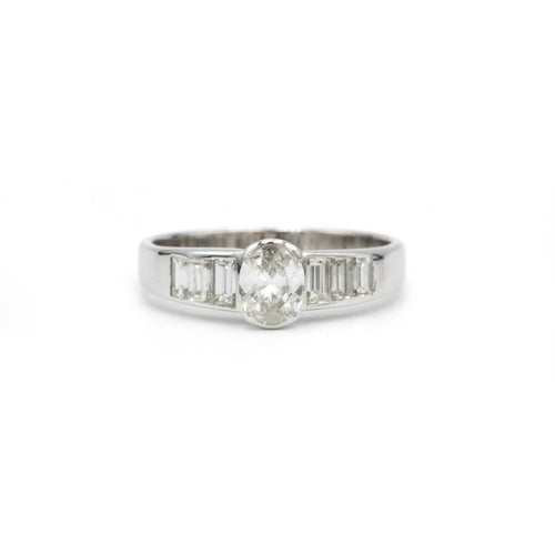 Bague 55 Bague - Or blanc et diamants 58 Facettes 1144