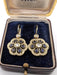 Boucles d'oreilles Boucles d'oreilles en or jaune avec saphirs et diamants 58 Facettes