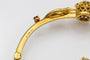 Bracelet Bracelet ancien motif phénix en or jaune 14k avec rubis et diamants 58 Facettes 11397