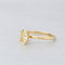 Bague 55 SOLITAIRE DIAMANT JAUNE FANCY YELLOW OVAL OR JAUNE 18K 58 Facettes