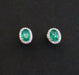 Emerald And Diamond Earrings, White Gold 58 Facettes