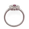 Bague 54 Bague en or avec rubis sang de pigeon de Birmanie et diamants 58 Facettes AO-0004