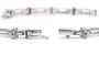 Bracelet Bracelet contemporain serti de diamants taille brillant en or blanc 18 carats 58 Facettes B777