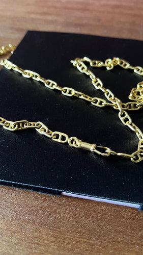 Collier CARTIER – Rare chaîne giletière Art Déco en or jaune 58 Facettes