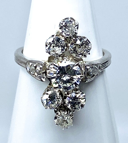 Bague 49 Bague Marquise diamants 58 Facettes AB261