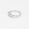 Bague 55 Alliance or blanc et diamants 58 Facettes ENG11286