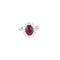 Bague 53 Bague Marguerite Or blanc, Rubis & Diamants 58 Facettes