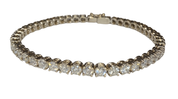 Bracelet bracelet tennis rivière de diamants ned or blanc 58 Facettes