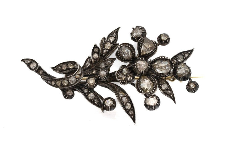 Broche Broche en diamant hollandaise du XIXe siècle 58 Facettes 9360V