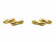 Boutons de manchette HERMES. Boutons de manchettes vintage or jaune 18K 58 Facettes