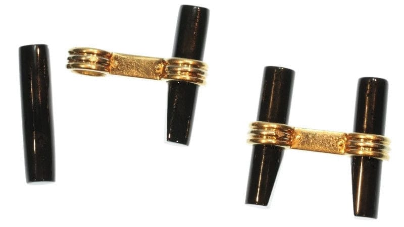 Boutons de manchette Boutons de manchette en or Onyx Van Cleef & Arpels 58 Facettes 16014-0109