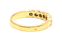 Bague 51 Bague contemporaine en or jaune 18 carats sertie de diamants (0.36 carat) 58 Facettes 18666