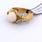 Anello oro giallo con corallo 58 Facettes