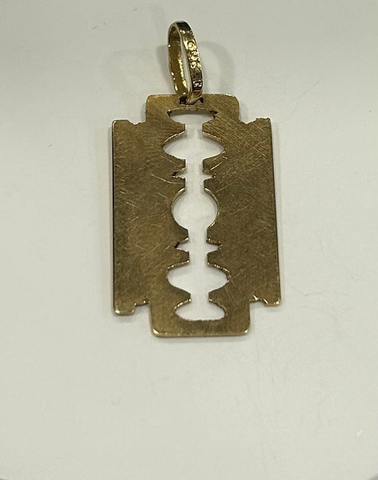 Pendentif Pendentif lame or jaune 58 Facettes LP190