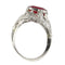 Bague 52 Bague de rêve décorative en rubis et diamants birmans 58 Facettes 16319-0014