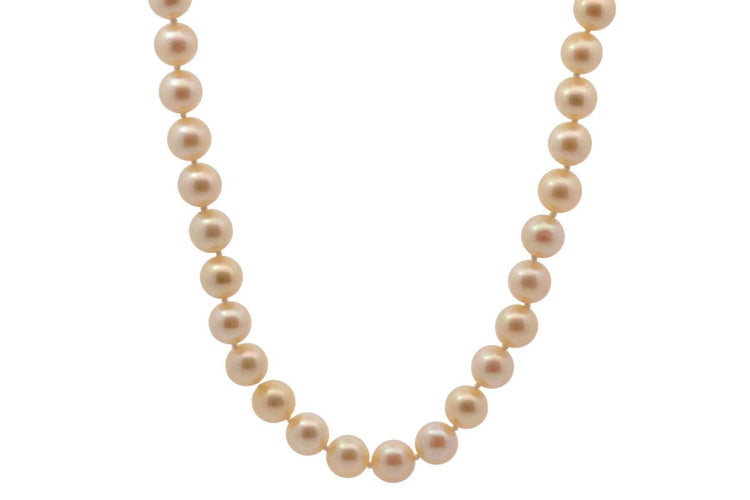Collier perles de culture et fermoir or 18k
