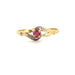 Ring 50 Yellow Gold & Ruby Ring 58 Facettes 39-GS34613-01