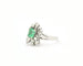 Bague Anello oro bianco con diamanti e smeraldo 1,81 Ct 58 Facettes
