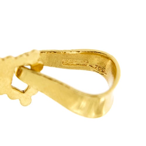 Pendentif Pendentif croix en or jaune 58 Facettes 33359