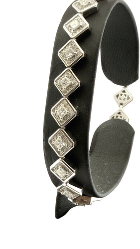 Bracelet Bracelet en or blanc et diamants 58 Facettes