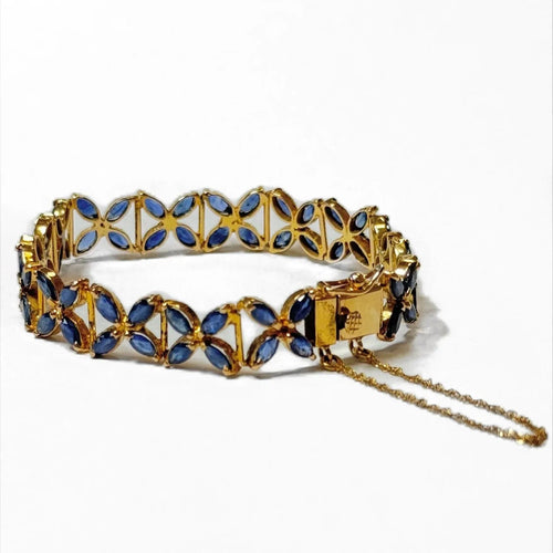 Bracelet Bracelet rosaces de saphirs 58 Facettes REF23112-134