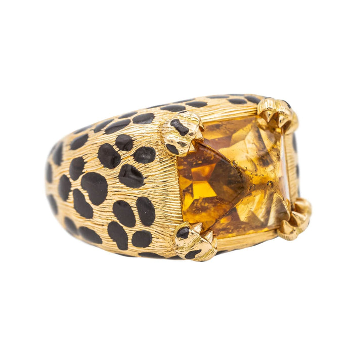 Bague 52 Dior Bague Cocktail Mitza Or jaune Citrine 58 Facettes 3726306CN