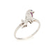Bague 58.5 vintage Art Déco Bird Ring Conversion Platine Diamant Saphir Rubis 58 Facettes G13453