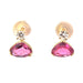 Earrings Earrings Yellow gold Tourmaline Diamonds 58 Facettes 25601
