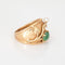 Bague 59 Bague à cigares large vintage en jade et perles, années 70 58 Facettes G14036