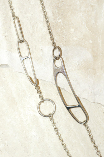 Collier Hermès Sautoir Chaine d'Ancre Twist en Argent 100 cm 58 Facettes