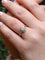 Bague 54 Solitaire ancien or platine diamant taille ancienne 58 Facettes J326