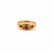 Ring 61 Yellow Gold & Ruby Trilogy Rings 58 Facettes