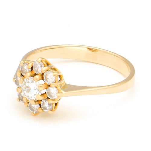 Bague 52 Bague Cluster en or jaune et or blanc avec diamants 58 Facettes F3226C58F1E34112A4C6798AAD4CE78C