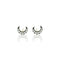 Boucles d'oreilles Boucles d'oreilles Lune Antique en or blanc et diamants 58 Facettes