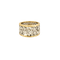 Bague 54 BAGUE AJOURÉE DEUX ORS 58 Facettes BO/240058